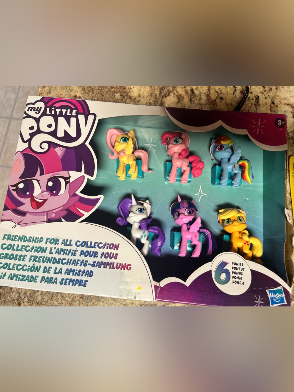 NIB Hasbro My Little Pony Friendship Collection Set of 6 Colorful Mini Figures